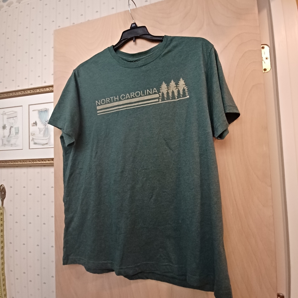 North Carolina Olive Green Tee Shirt XL Bew Tags